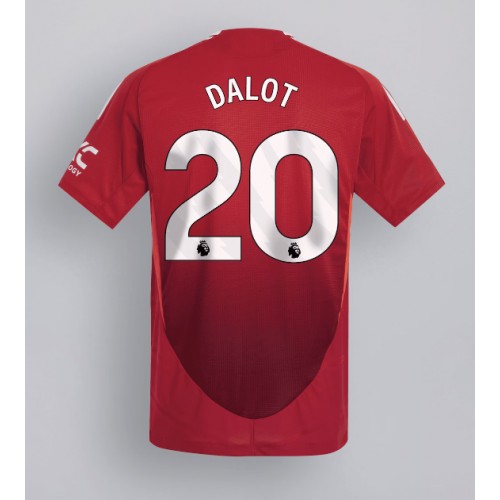 Dres Manchester United Diogo Dalot #20 Domaci 2024-25 Kratak Rukav